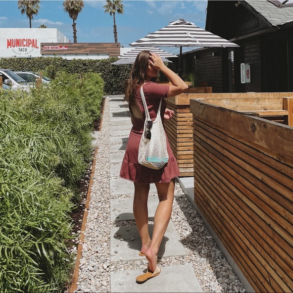 Anthropologie Moon River | Dusty Rose Dress - Picture 2 of 10